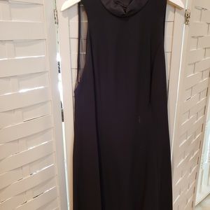 Deborah Laws Little black dress with elegant details. Shear low back.  Sz 10